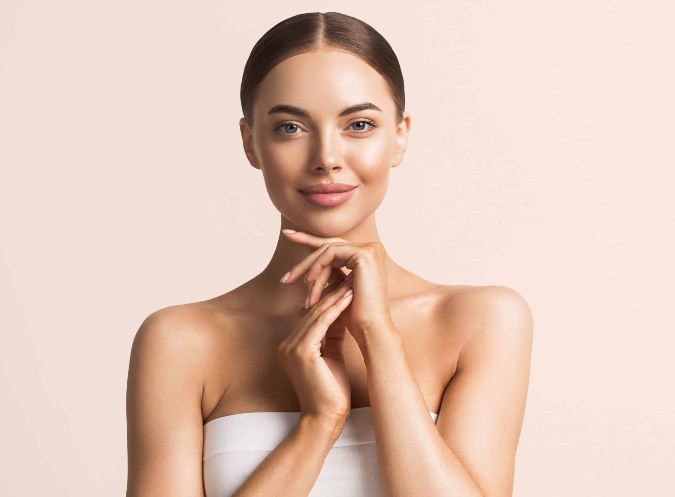 Young Woman Face After Skin Tightening Treatment | LA Ageless Medical Aesthetics in Beverly Hills