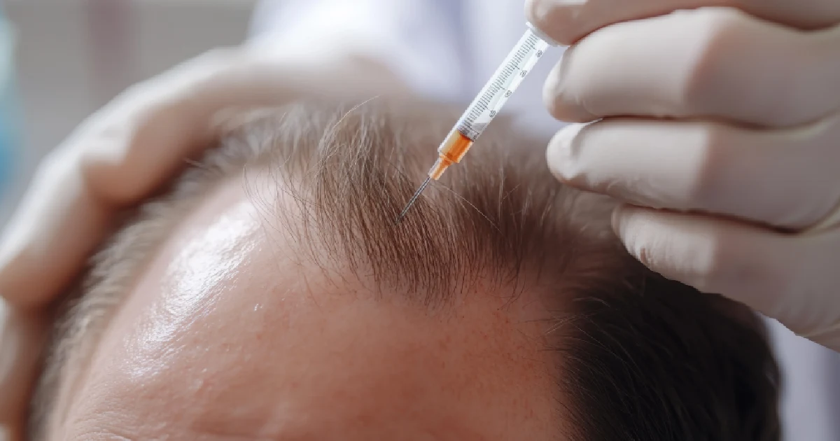 Medical professional injecting Exosomes and Stem Cell Therapy in Beverly Hills, CA