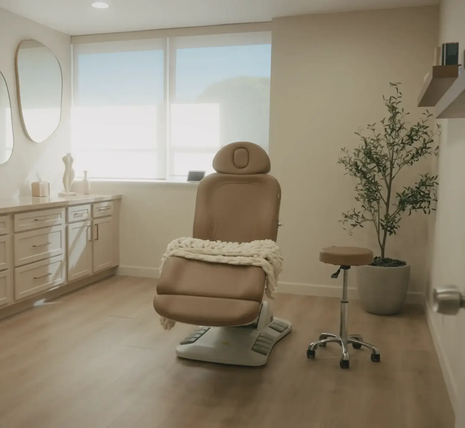a chair in a room